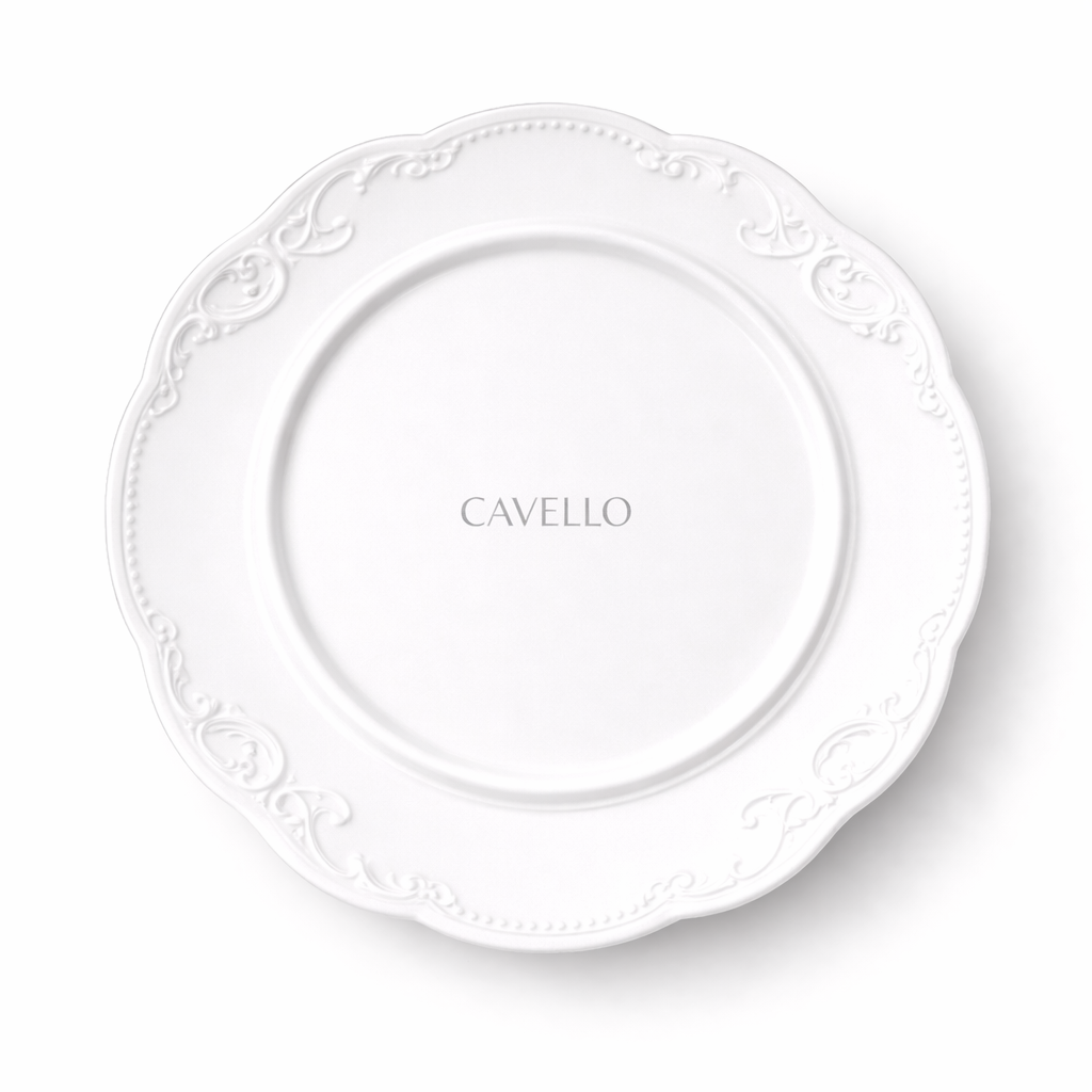 Piatto Piano CAVELLO – Linea Barocco.