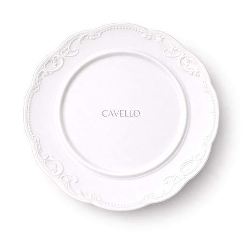 Piatto Piano CAVELLO – Linea Barocco.